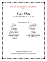 Step One Concert Band sheet music cover